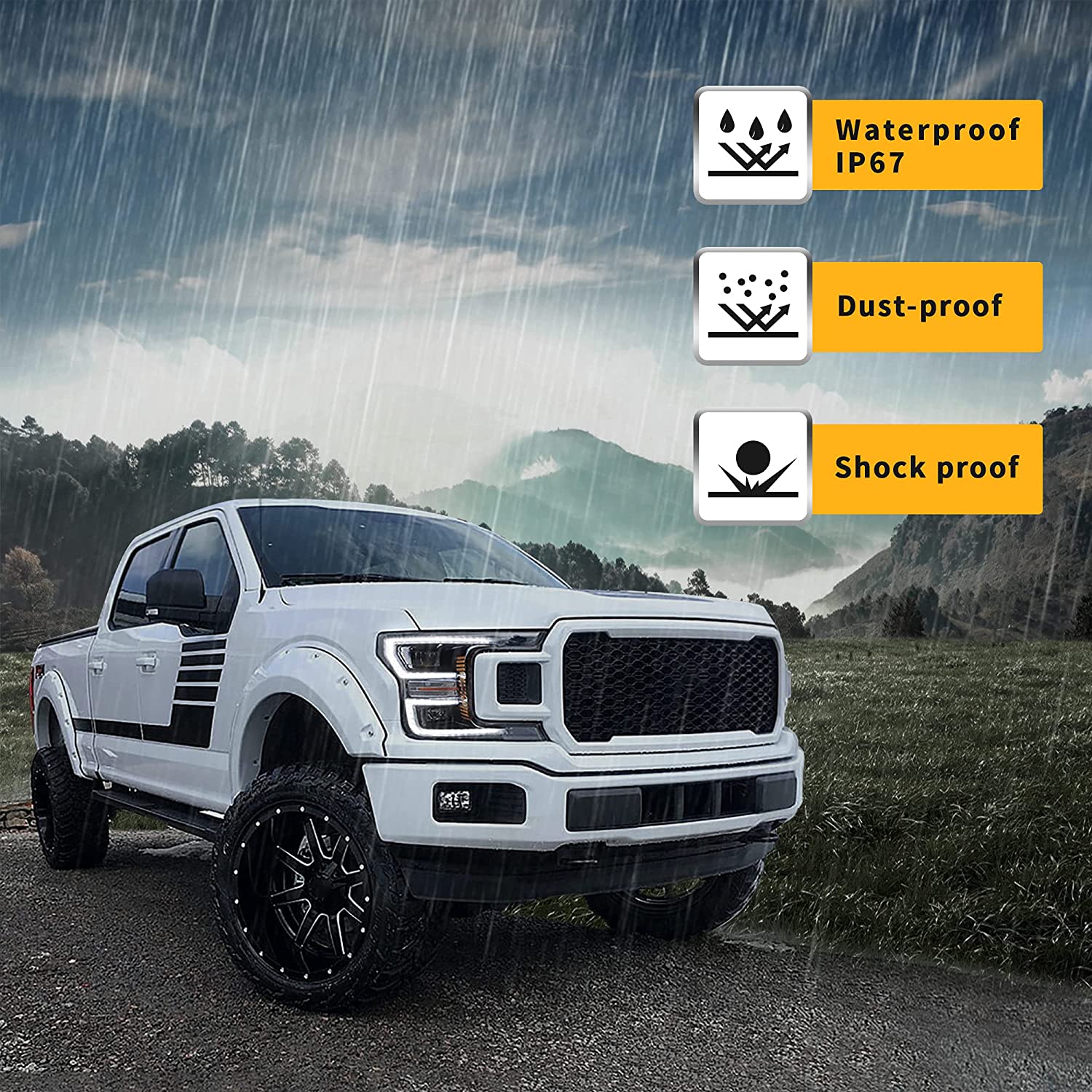 VLAND Full LED Headlights For F150 2018-2020 w/Dynamic Animation - Image 8