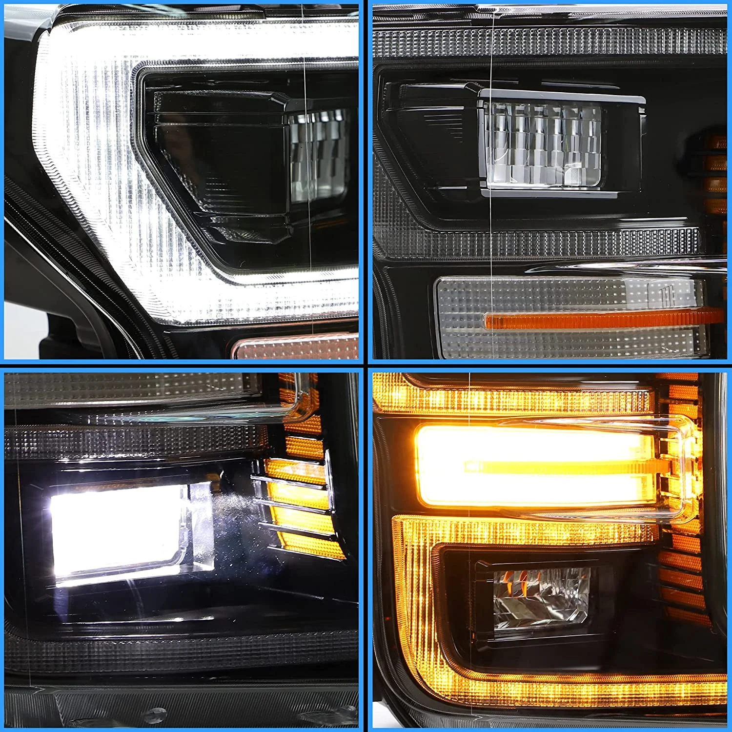 VLAND Full LED Headlights For F150 2018-2020 w/Dynamic Animation - Image 9