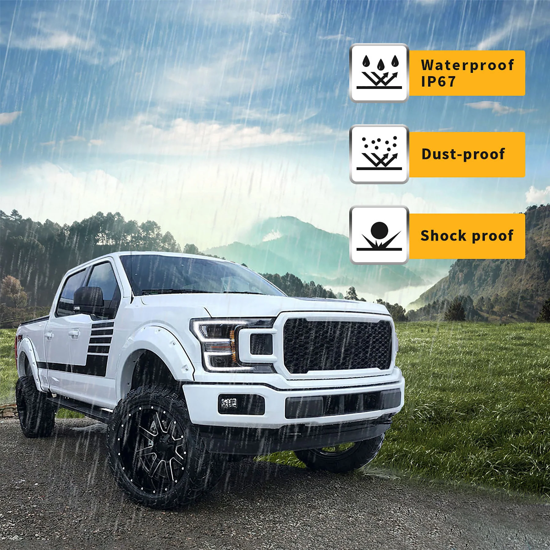 VLAND Full LED Headlights for Ford F150 2018-2020 - Image 10