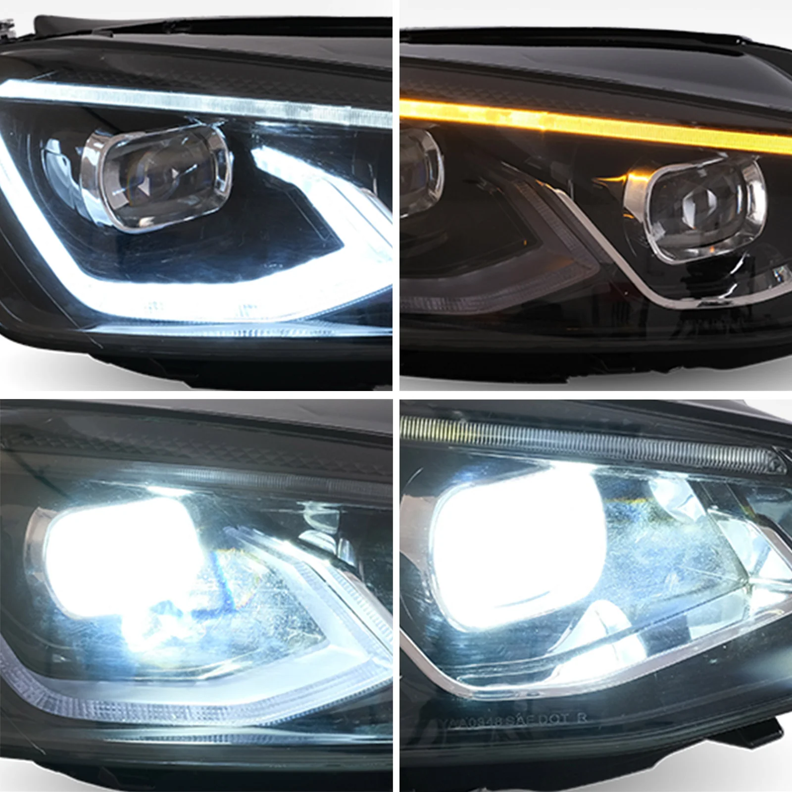 VLAND LED Front lights For 2015-2017 Volkswagen Golf MK7 Halogen Headlights Models (Europe is 2013-2016) - Image 4