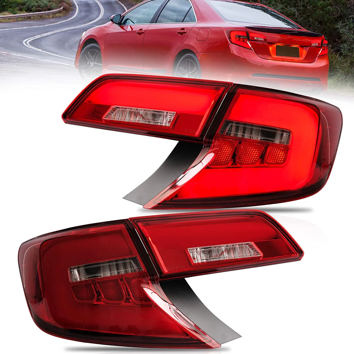 VLAND Full LED Tail Lights For 2012 2013 2014 Toyota Camry - Image 2