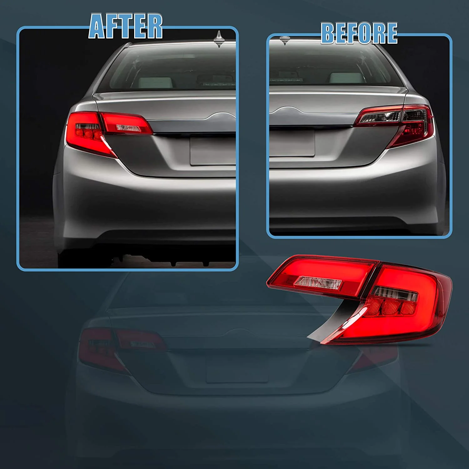VLAND Full LED Tail Lights For 2012 2013 2014 Toyota Camry - Image 8