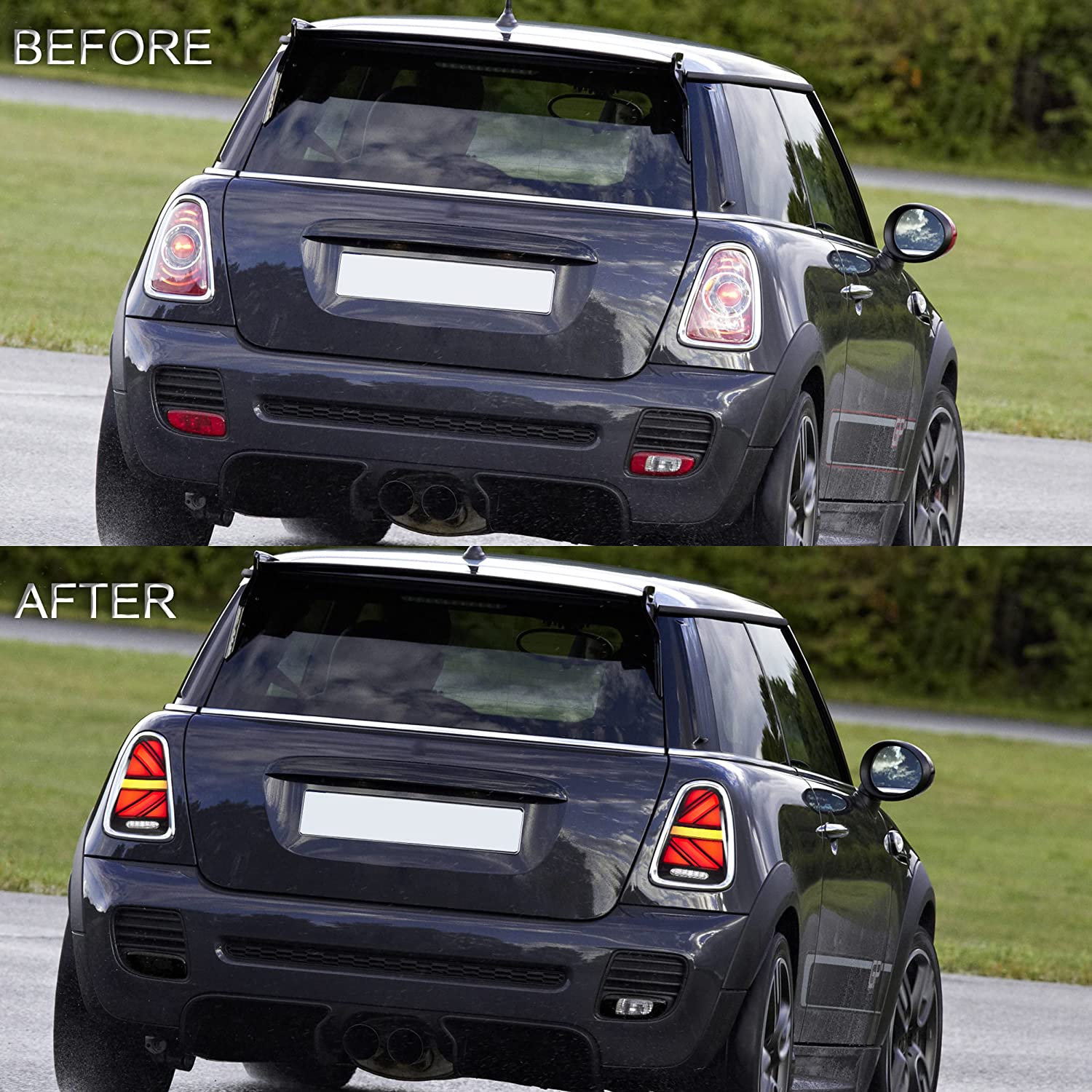 VLAND Full LED Tail lights For BMW Mini Cooper R50 R52 R53 2001-2006 With Dynamic Animation DRL - Image 5