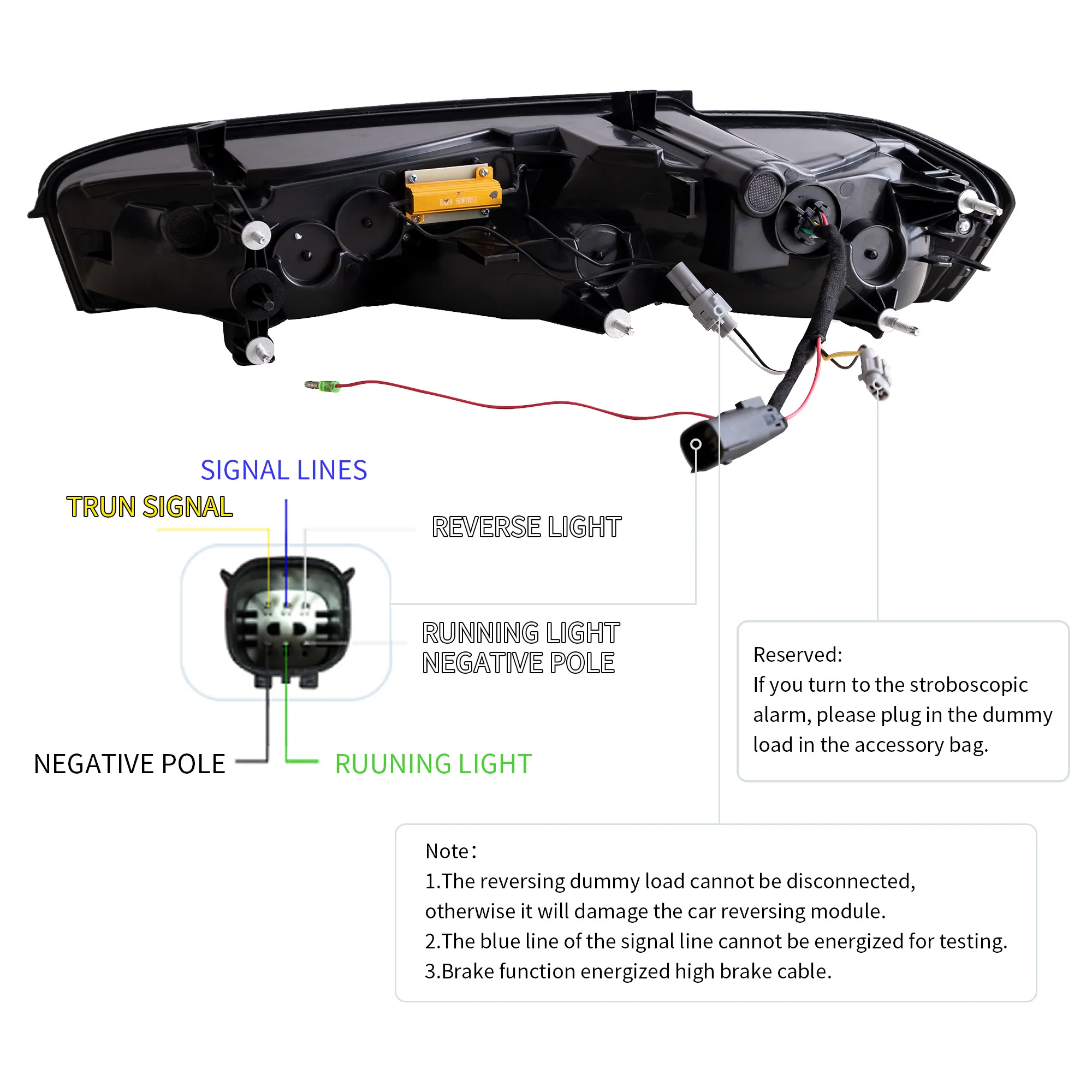 VLAND Full LED Tail Lights For Chevrolet / Chevy Camaro 2016-2018 - Image 4