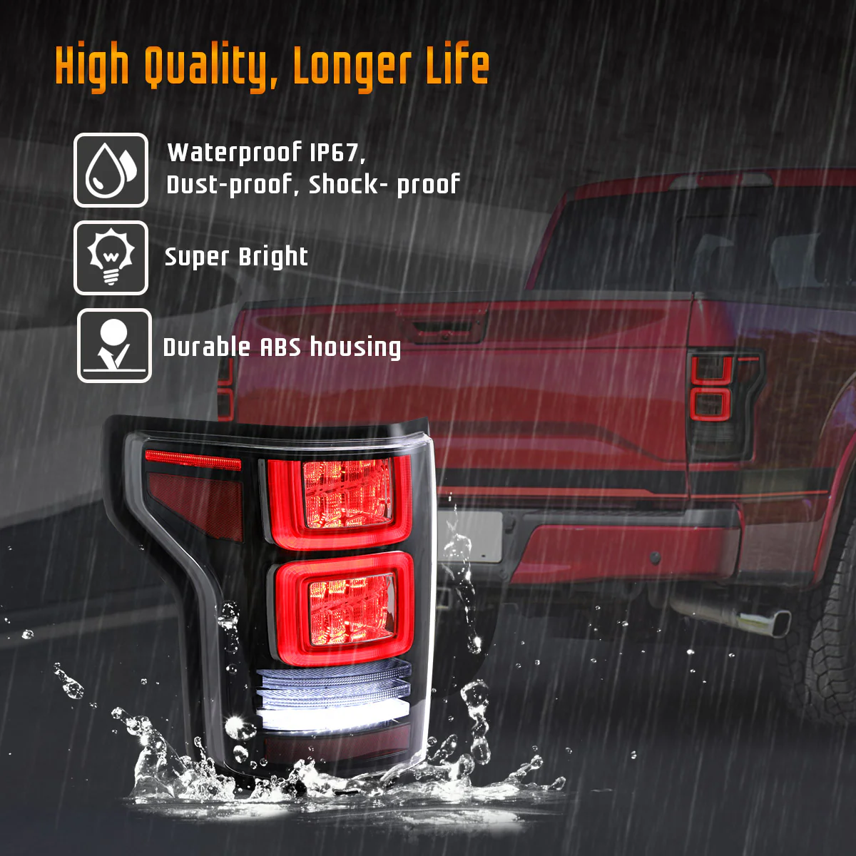 VLAND Full LED Tail Lights for Ford F150 2015-2020 - Image 13