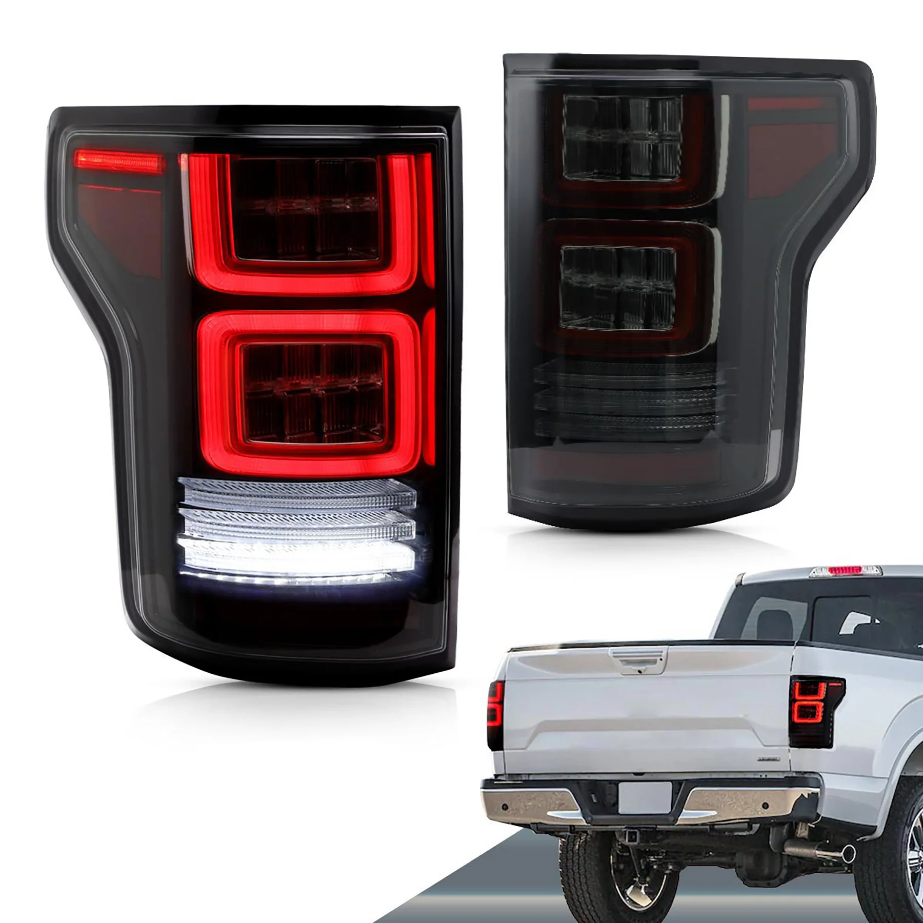 VLAND Full LED Tail Lights for Ford F150 2015-2020 - Image 3