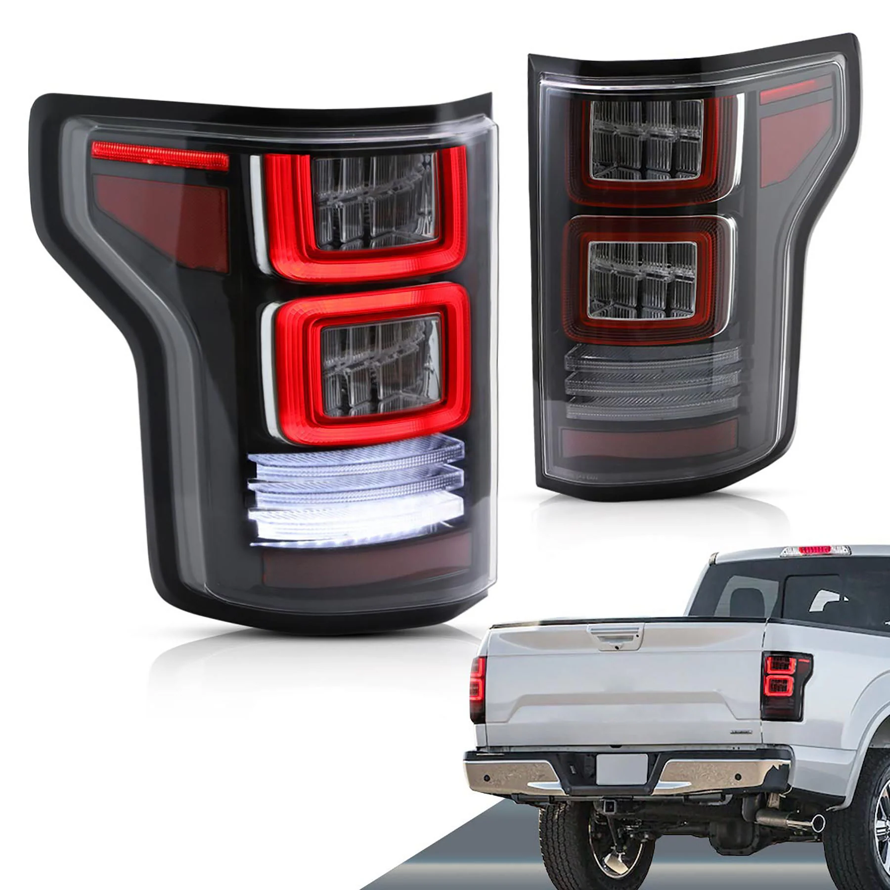 VLAND Full LED Tail Lights for Ford F150 2015-2020 - Image 4