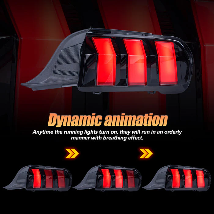 VLAND Full LED Tail Lights For Ford Mustang 2024-2025 - Image 5