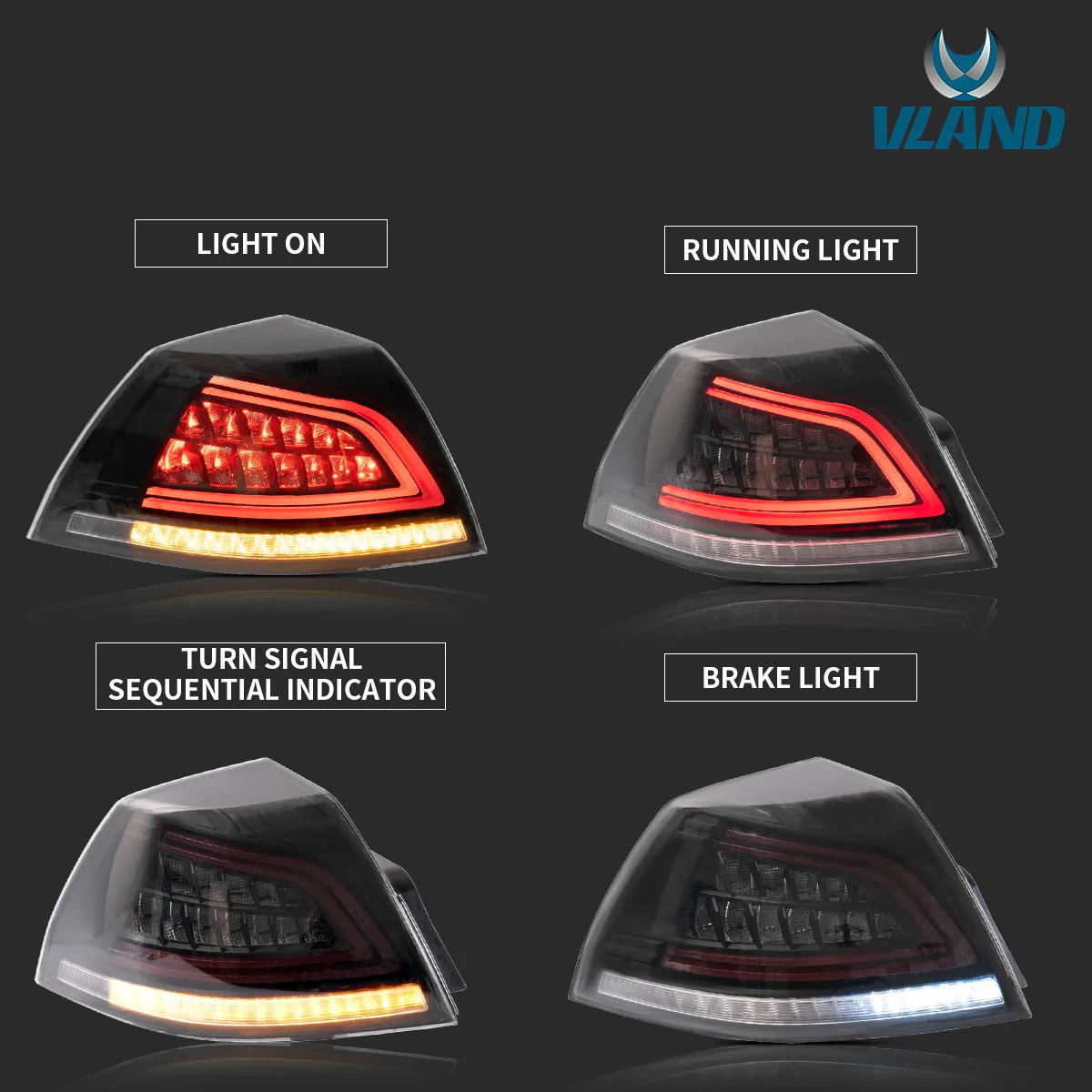 VLAND Full LED Tail Lights For Holden VE Sedan VE Series 1/VE Series 2/Omega/SV6/SSV 2006-2013 (Australian Warehouse) - Image 3