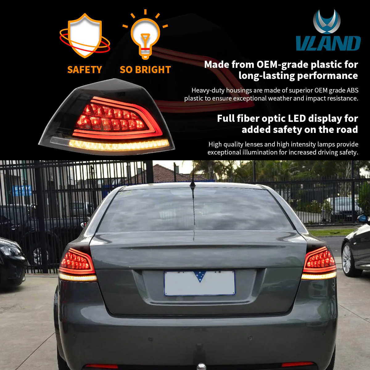 VLAND Full LED Tail Lights For Holden VE Sedan VE Series 1/VE Series 2/Omega/SV6/SSV 2006-2013 (Australian Warehouse) - Image 6