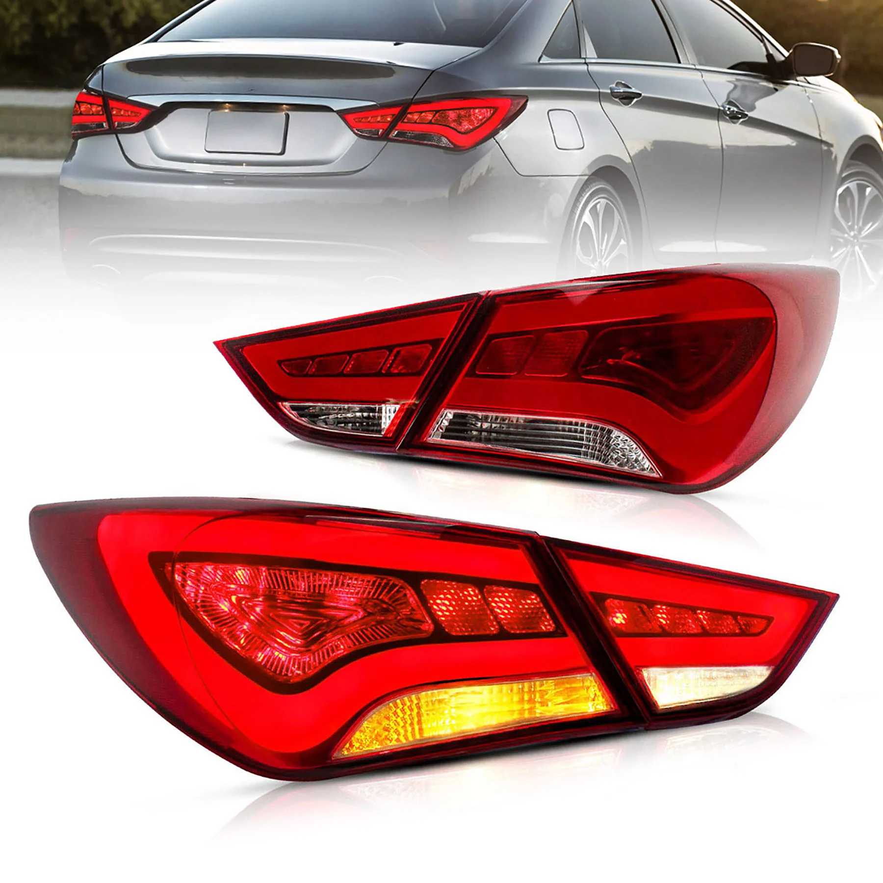 VLAND Full LED Tail Lights For 2011-2014 Hyundai Sonata 6th Gen Sedan - Image 13