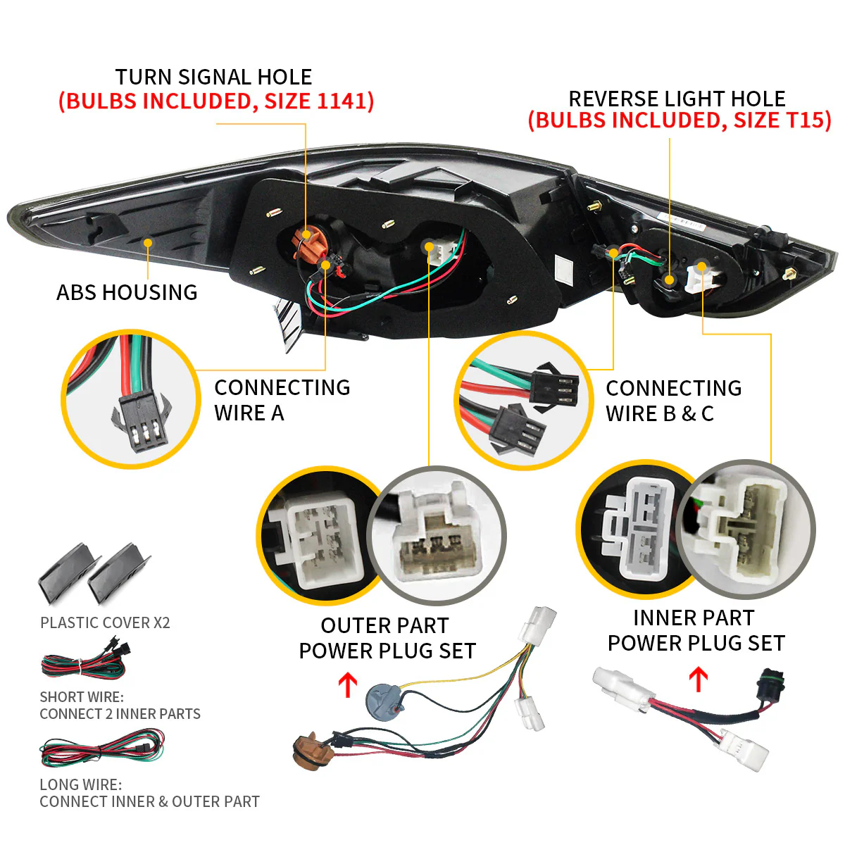 VLAND Full LED Tail Lights For 2011-2014 Hyundai Sonata 6th Gen Sedan - Image 6