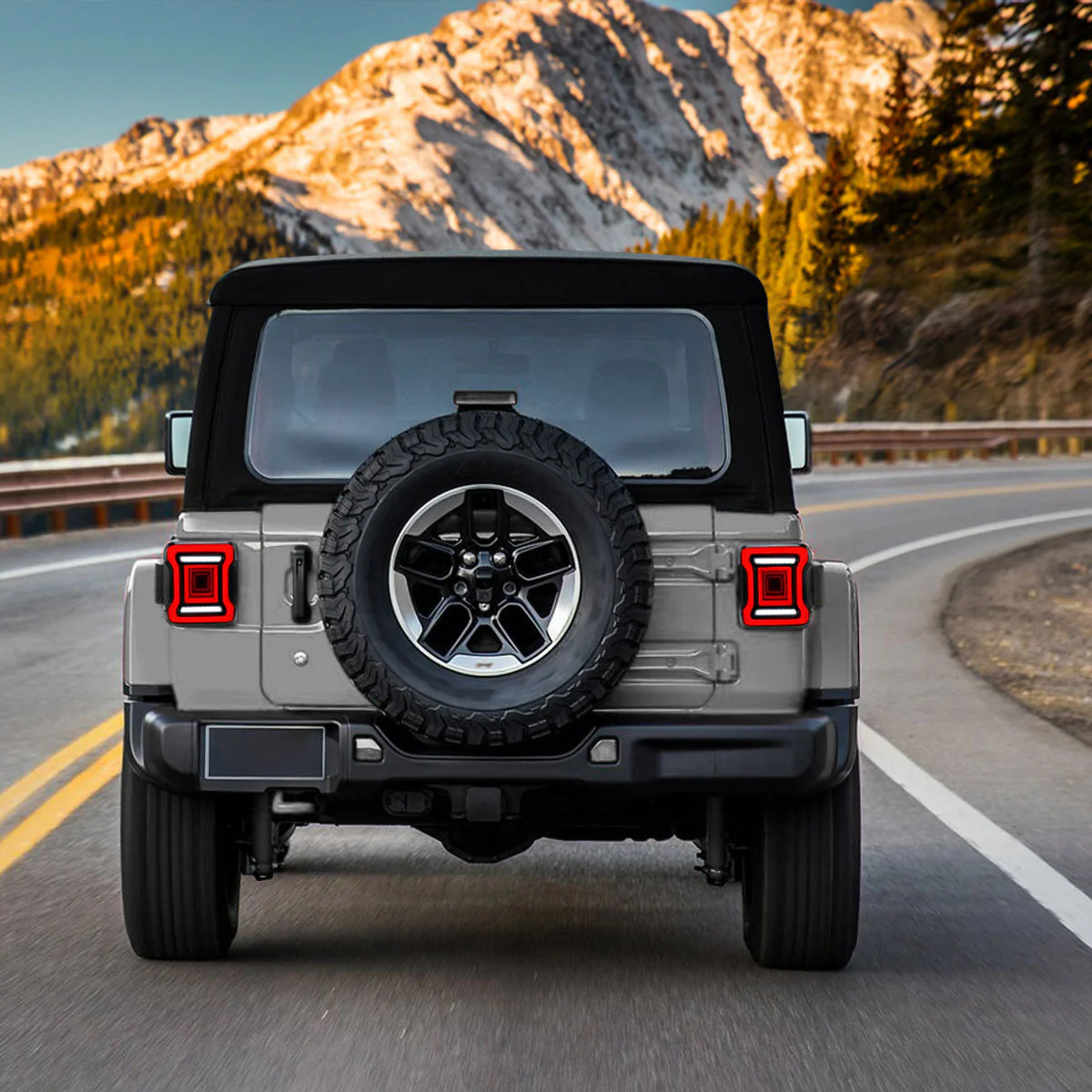 VLAND Tail Lights for Jeep Wrangler JL 2018-2023 with Dynamic Animation and Dual Reverse Lights - Image 3