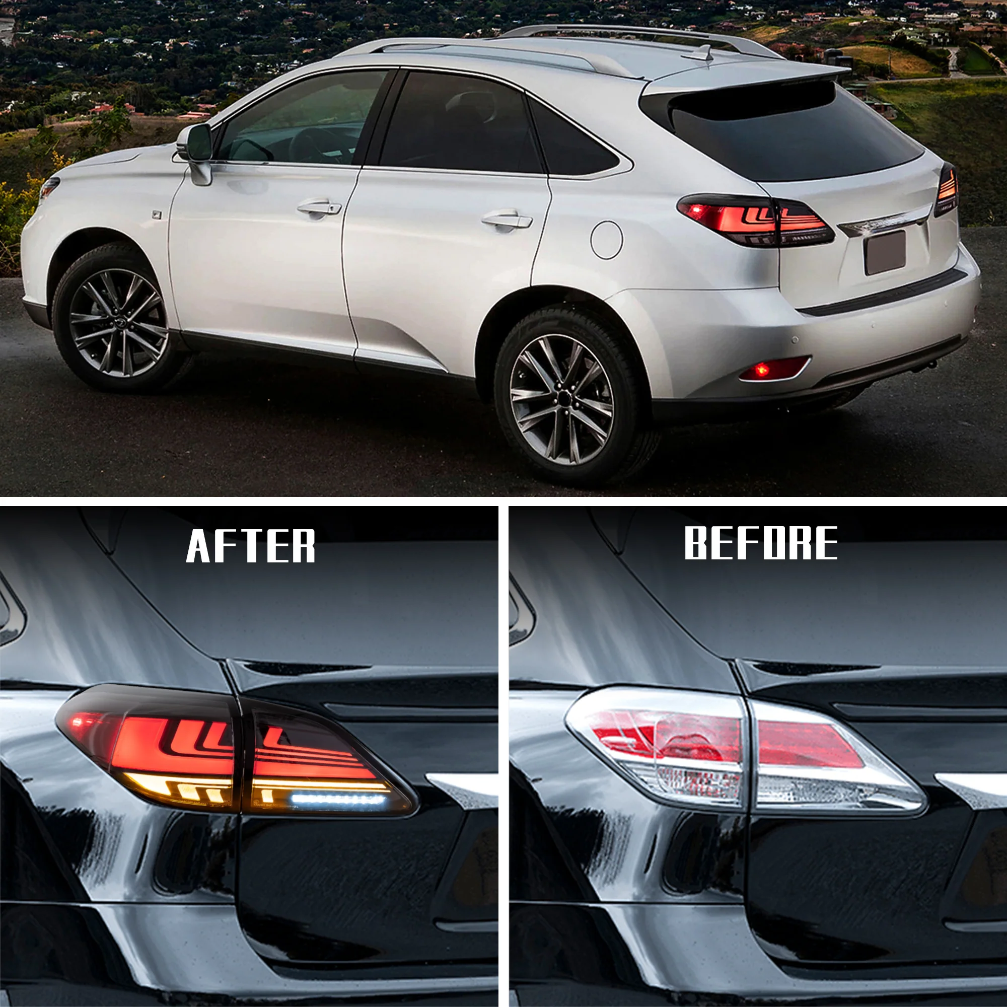 VLAND Full LED Tail Lights For Lexus RX 270/330/350/450H 2009-2015 With Start-up Animation - Image 11