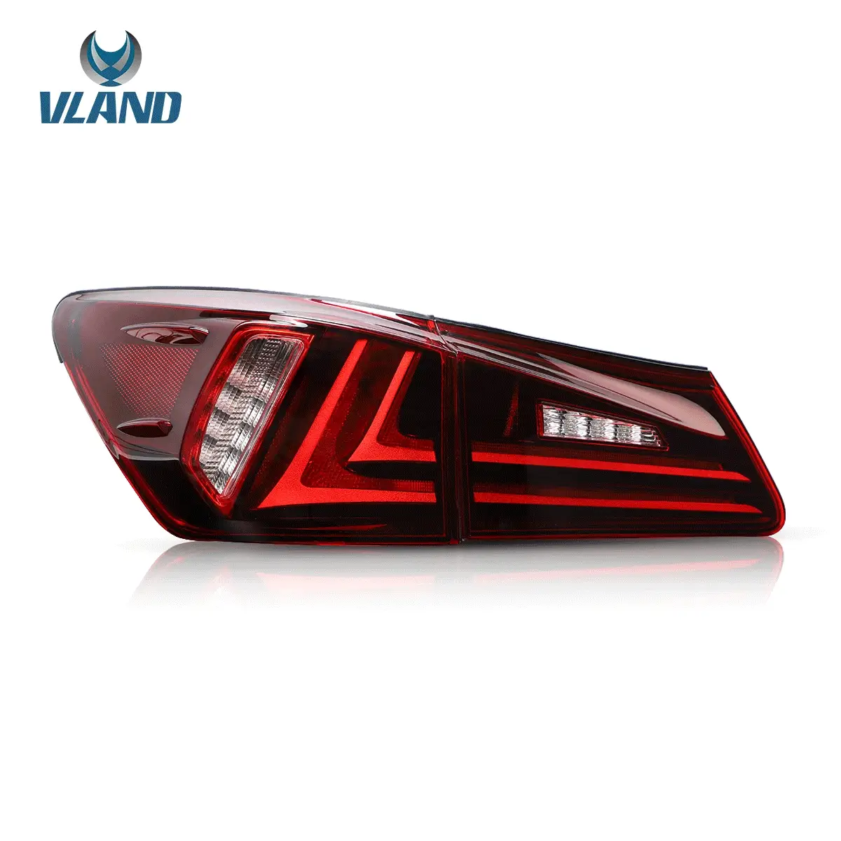 VLAND Full LED Tail Lights for Lexus IS250 IS350 2005-2013 IS 220d and ISF Model - Image 16