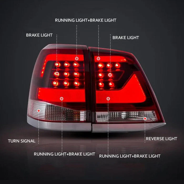 VLAND Full LED Tail Lights For Toyota Land Cruiser 2007-2012 - Image 11