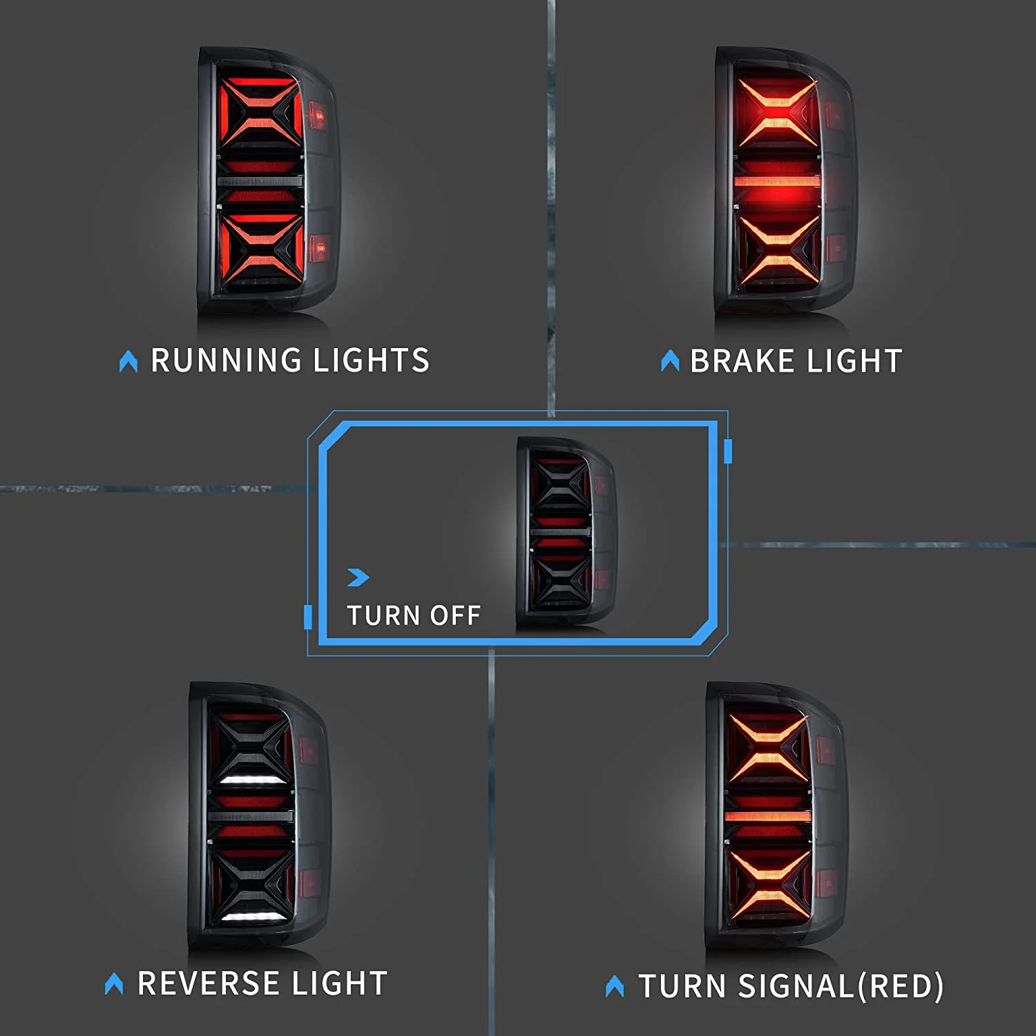 VLAND LED Tail lights For 2014-2018 Chevrolet Silverado 1500 2500HD 3500HD Rear lamps Assembly - Image 3