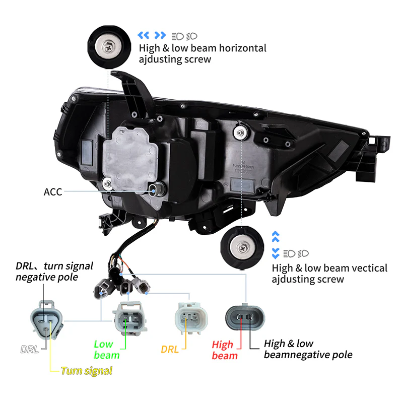 VLAND LED Projector Headlights For 2014-2024 Toyota 4Runner - Image 6