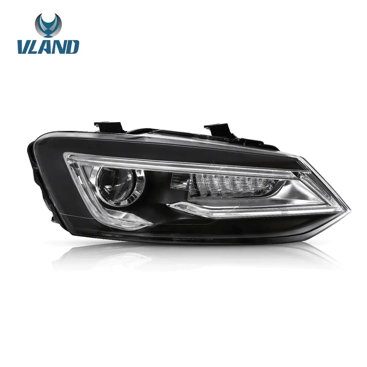VLAND Headlights and Tail Lights Rear Lights for Volkswagen Polo MK5 6R 6C 2009-2017 - Image 11