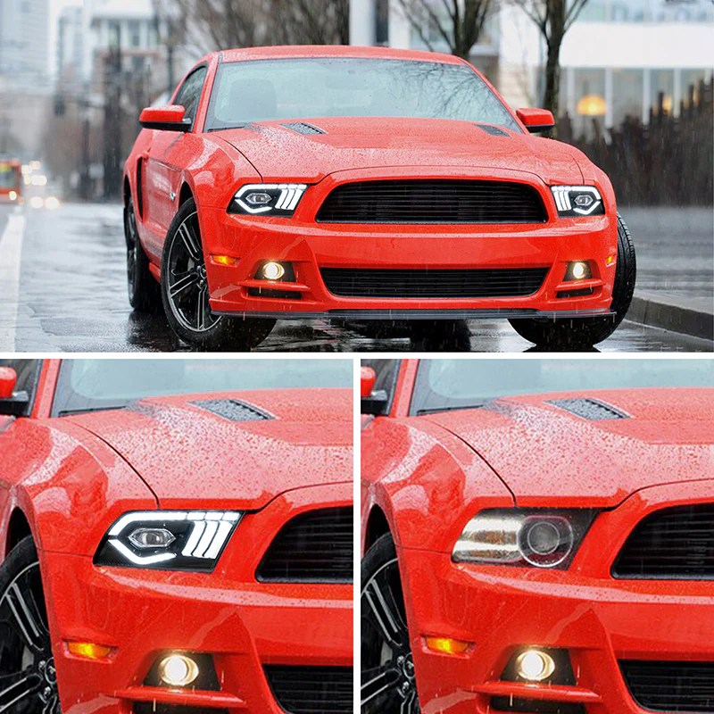 VLAND LED Headlights For Ford Mustang 2010-2014 With Sequential Turn Signals - Image 6
