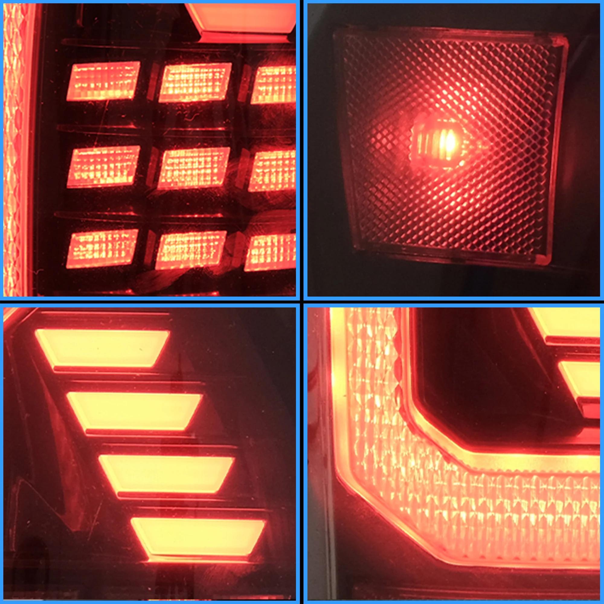 VLAND LED Tail Lights For Toyota Tacoma 2016-2023 W/Sequential Red Turn Signals - Image 12