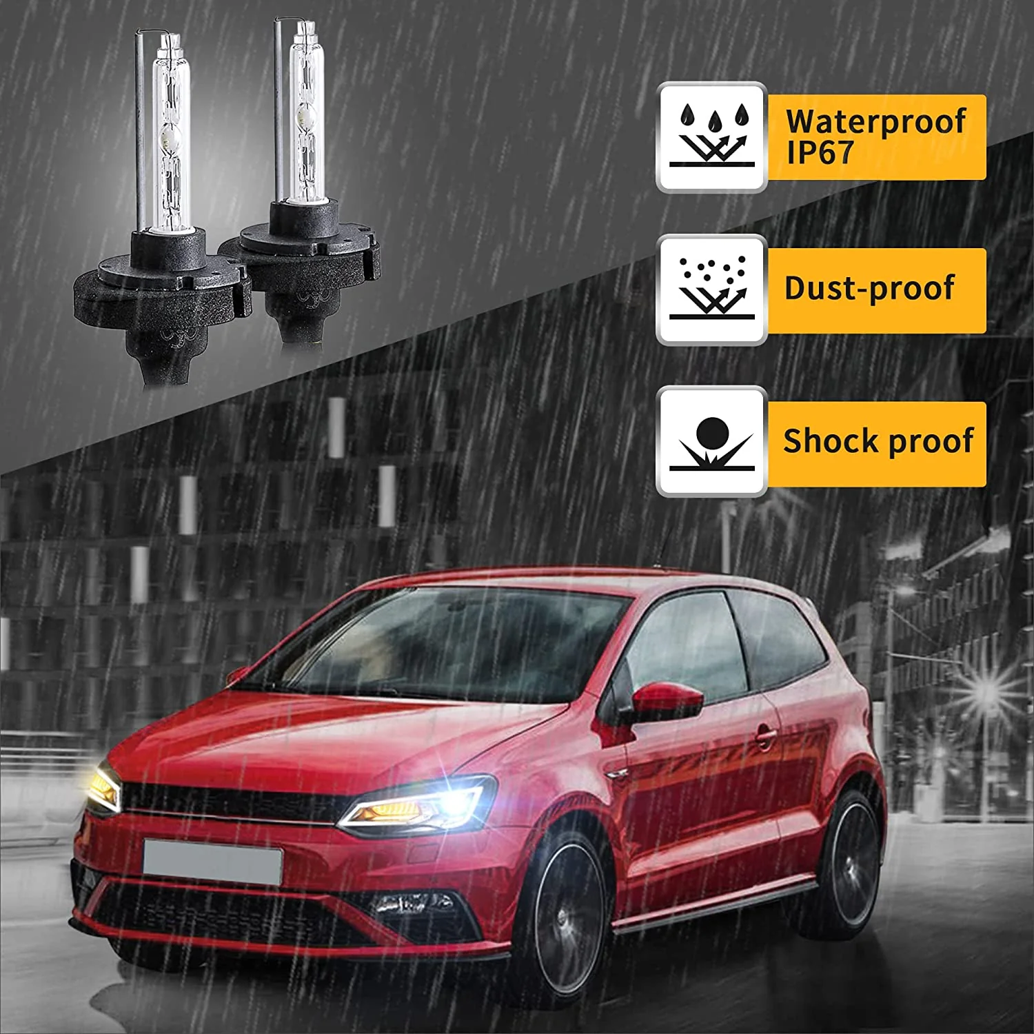 VLAND LED Headlights +D2H Xenon Bulbs For 2009–2017 Volkswagen Polo MK5 6R 6C - Image 8