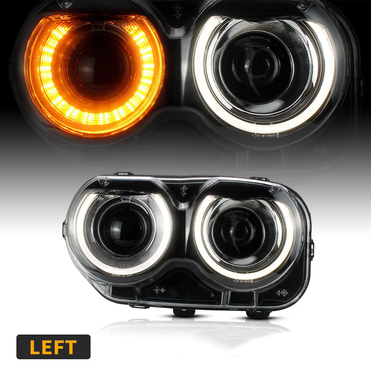 VLAND Dual Beam LED Headlights For Dodge Challenger 2015-2023 - Image 9