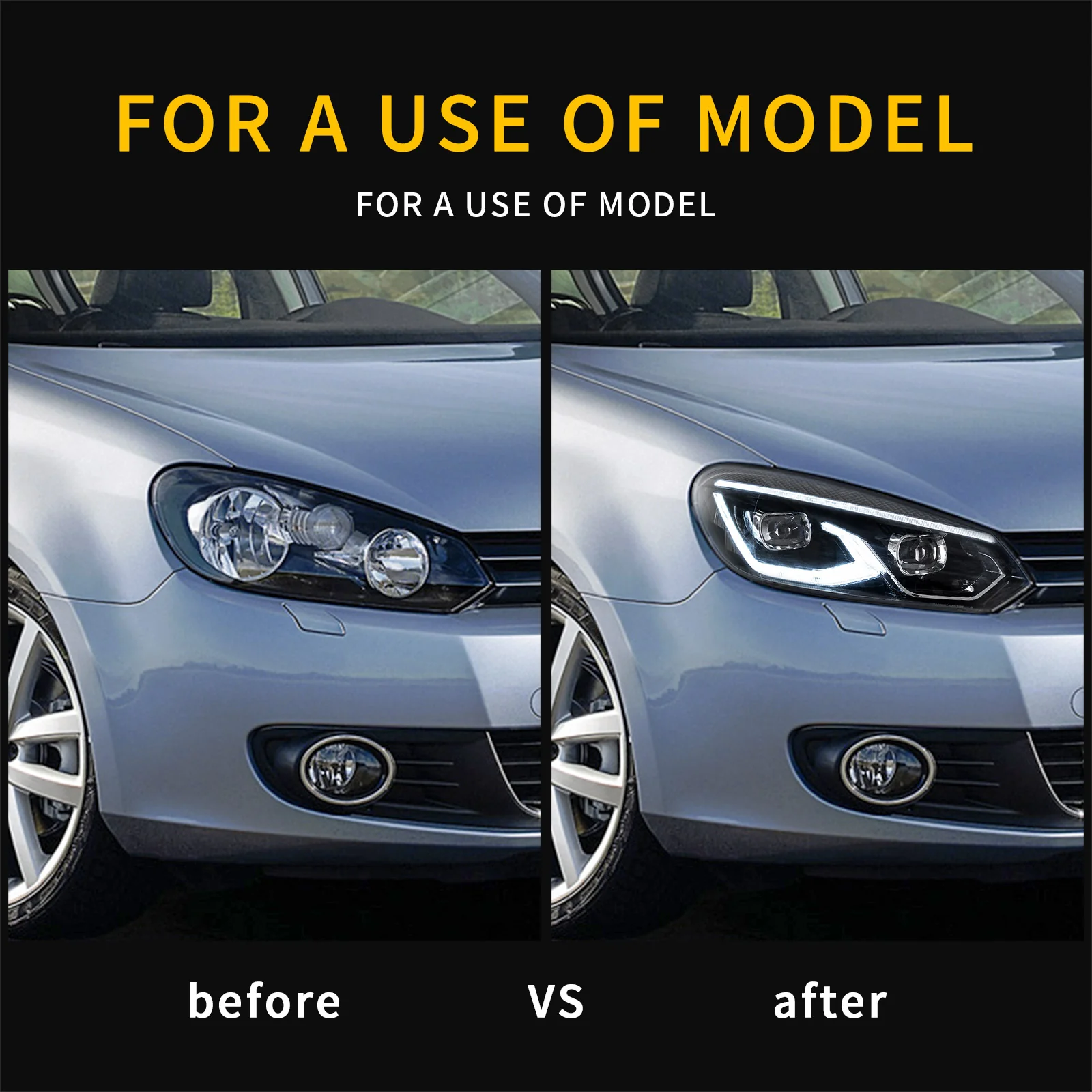 VLAND LED Projector Headlights Head Lamps For Volkswagen VW Golf MK6 2009-2014(Europe is 2008-2012) - Image 10