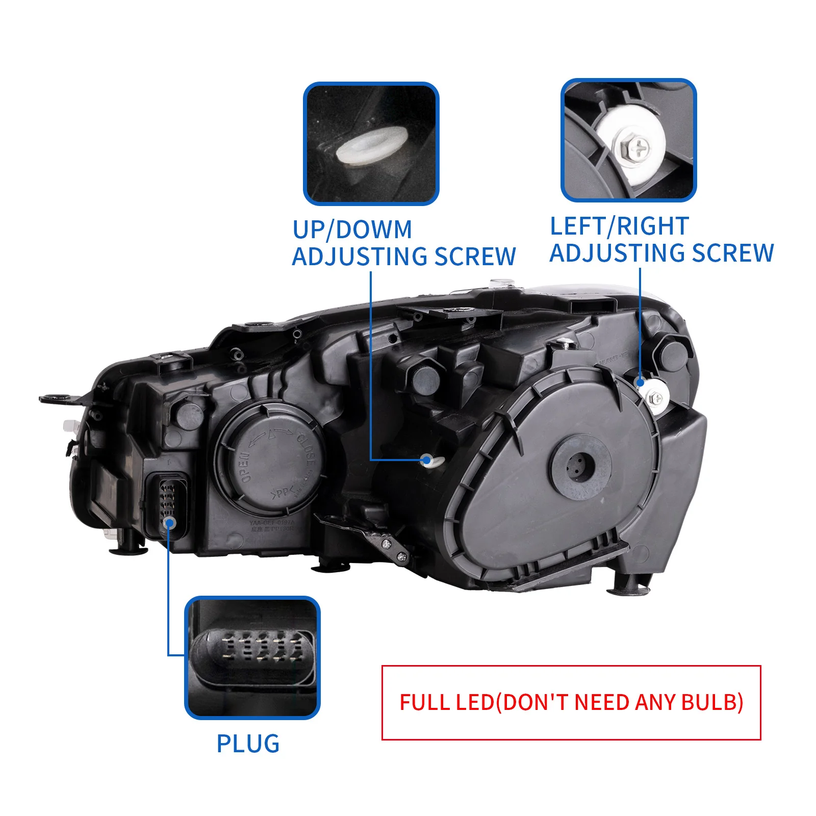 VLAND LED Projector Headlights Head Lamps For Volkswagen VW Golf MK6 2009-2014(Europe is 2008-2012) - Image 8