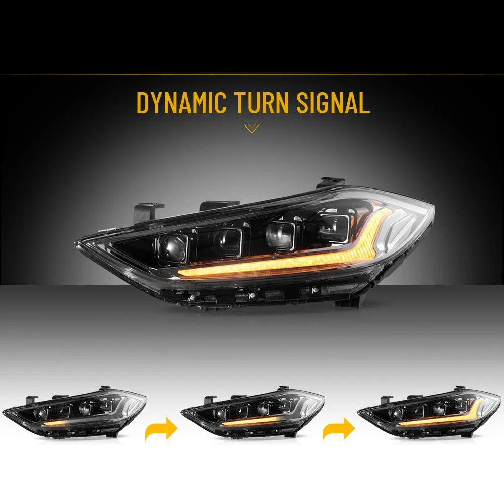 VLAND LED Headlight For 2017-2018 Hyundai Elantra W/Sequential Turn - Image 10