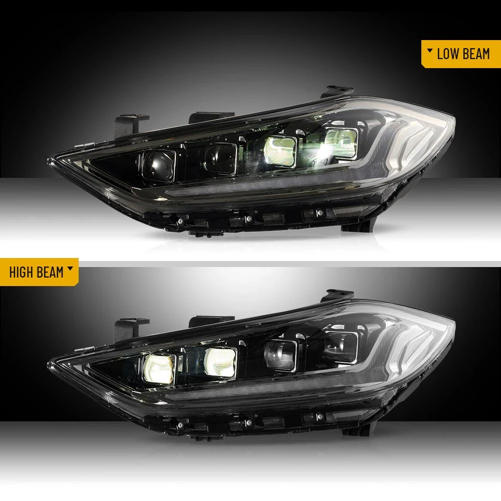 VLAND LED Headlight For 2017-2018 Hyundai Elantra W/Sequential Turn - Image 12