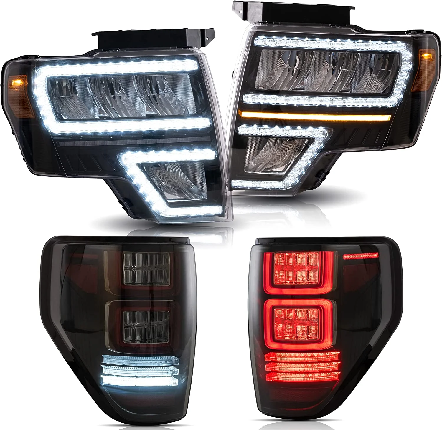 VLAND LED Headlights And Tail lights Assembly Fit for Ford F150 2009-2014