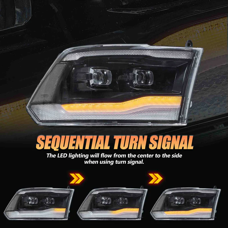 VLAND LED Headlights For 2009-2018 RAM 1500 2500 3500 - Image 4
