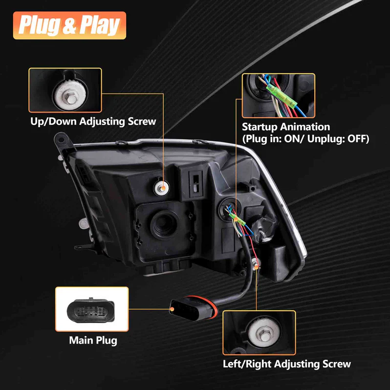 VLAND LED Headlights For 2009-2018 RAM 1500 2500 3500 - Image 6