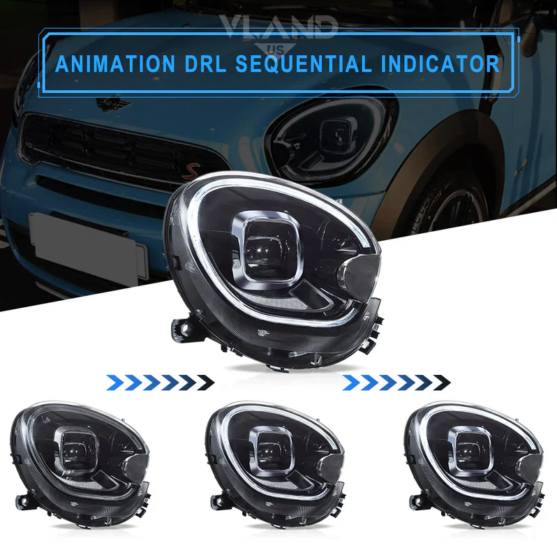VLAND LED Headlights For 2010-2016 Bmw Mini Countryman R60 - Image 6