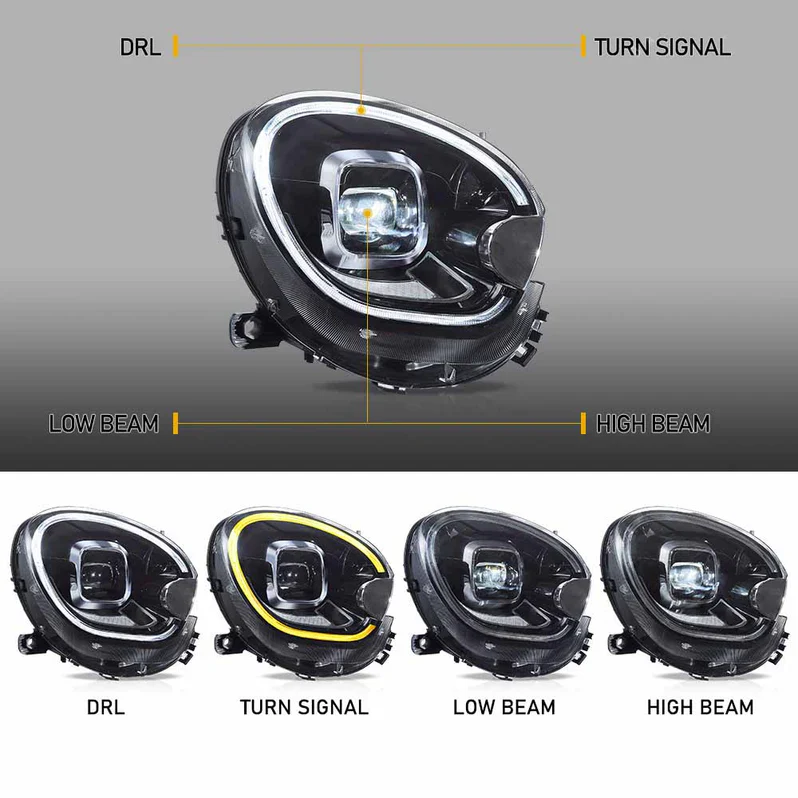 VLAND LED Headlights For 2010-2016 Bmw Mini Countryman R60 - Image 9