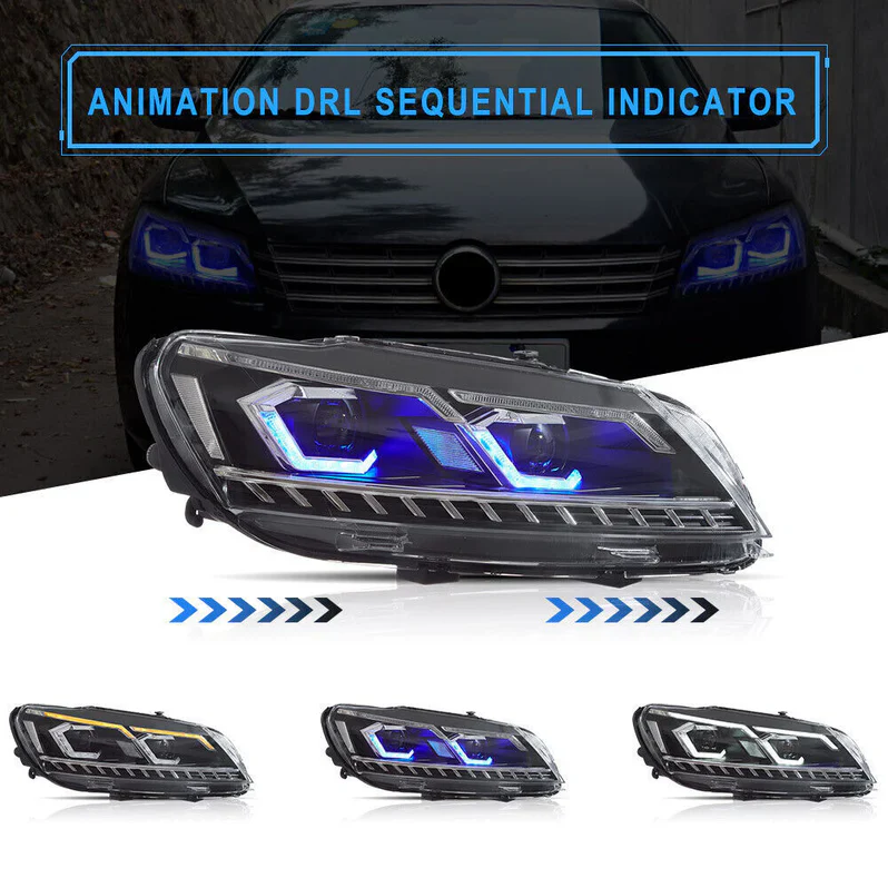 VLAND LED Headlights For Volkswagen 2011-2015 Passat Halogen Model - Image 5