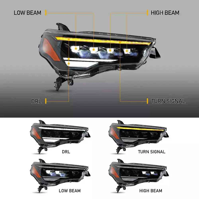 VLAND LED Headlights For 2014-2024 Toyota 4Runner - Image 2