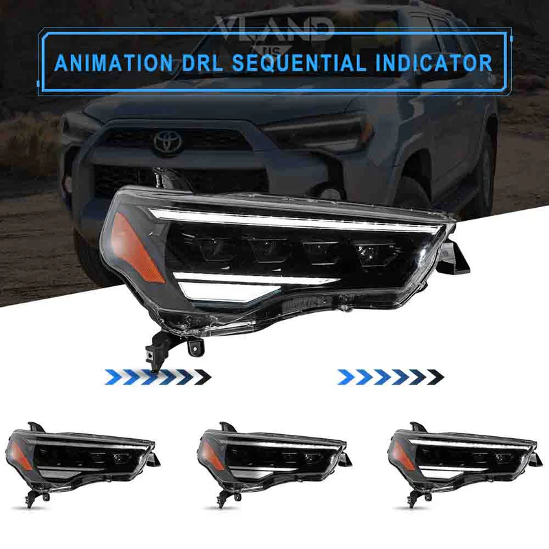 VLAND LED Headlights For 2014-2024 Toyota 4Runner - Image 6