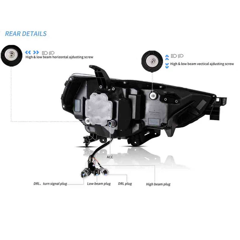 VLAND LED Headlights For 2014-2024 Toyota 4Runner - Image 8