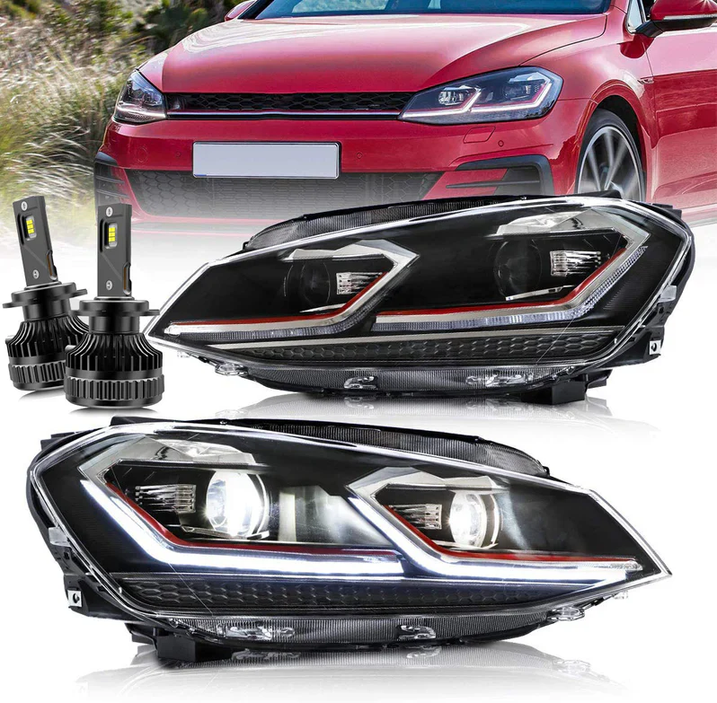 VLAND LED Headlights For Volkswagen 2015-2017 Golf MK7 Halogen Models (Europe is 2013-2016) - Image 11
