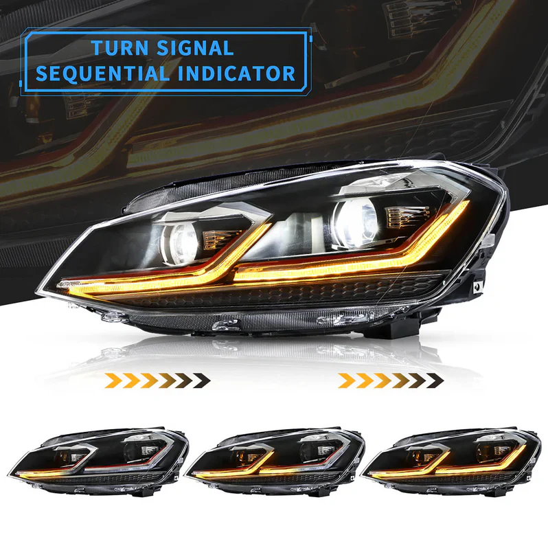 VLAND LED Headlights For Volkswagen 2015-2017 Golf MK7 Halogen Models (Europe is 2013-2016) - Image 4