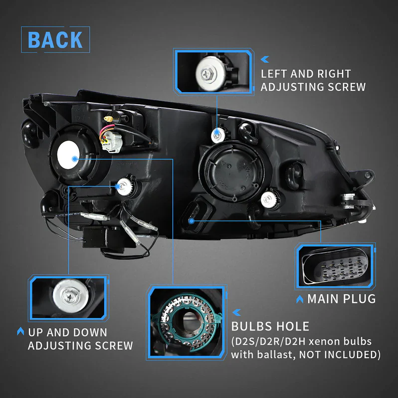 VLAND LED Headlights For Volkswagen 2015-2017 Golf MK7 Halogen Models (Europe is 2013-2016) - Image 5