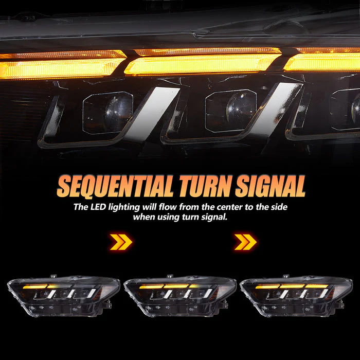 VLAND LED Headlights For Ford Mustang 2015-2017 (S550 Pre-Facelift) - Image 3