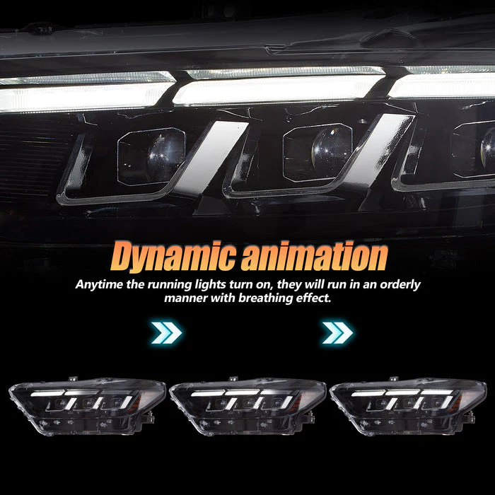 VLAND LED Headlights For Ford Mustang 2015-2017 (S550 Pre-Facelift) - Image 4