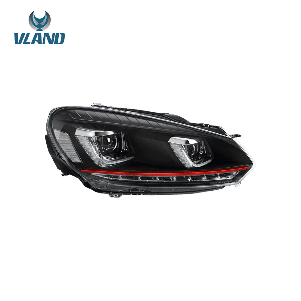 VLAND LED Headlights For Volkswagen Golf MK6 2009-2014(Europe is 2008-2012)with Demon Eyes - Image 16