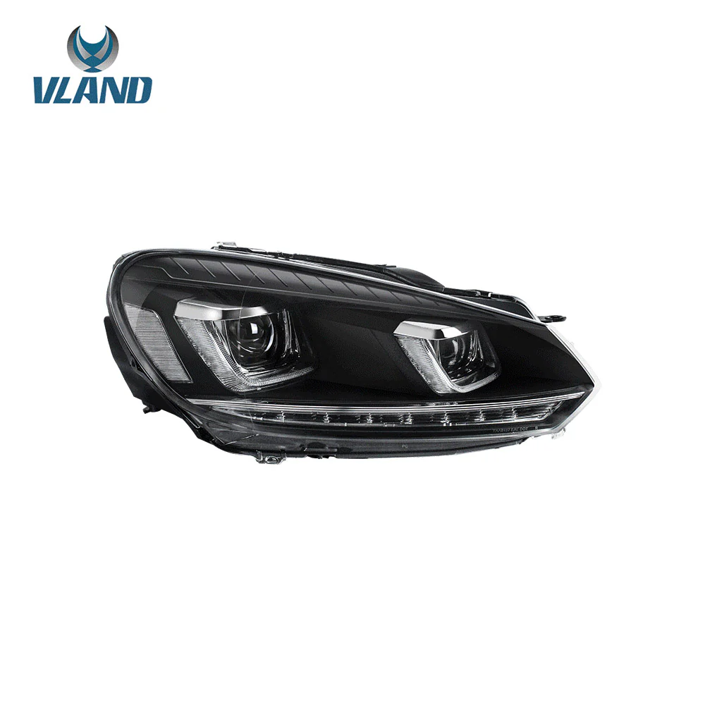 VLAND LED Headlights For Volkswagen Golf MK6 2009-2014(Europe is 2008-2012)with Demon Eyes - Image 17