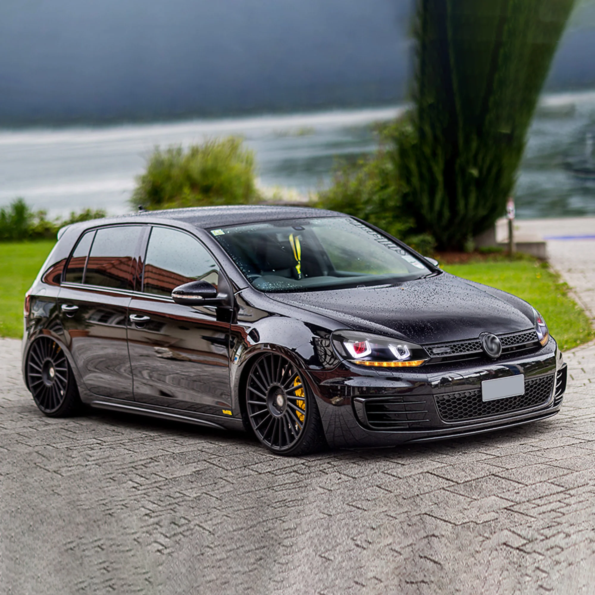 VLAND LED Headlights For Volkswagen Golf MK6 2009-2014(Europe is 2008-2012)with Demon Eyes - Image 6