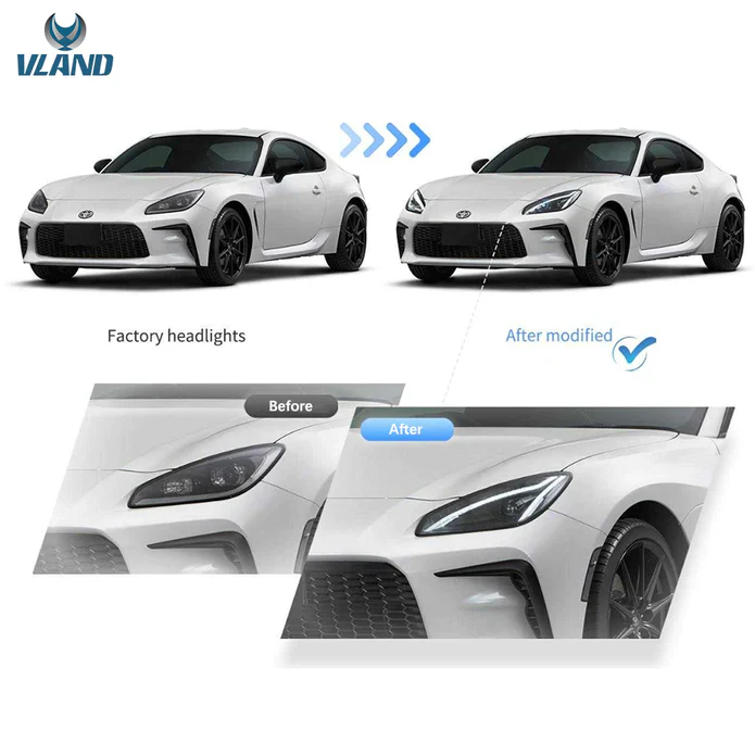 VLAND LED Headlights For 2022-2024 Toyota GR86 And Subaru BRZ 2nd Gen ZN8/ZD8 - Image 2