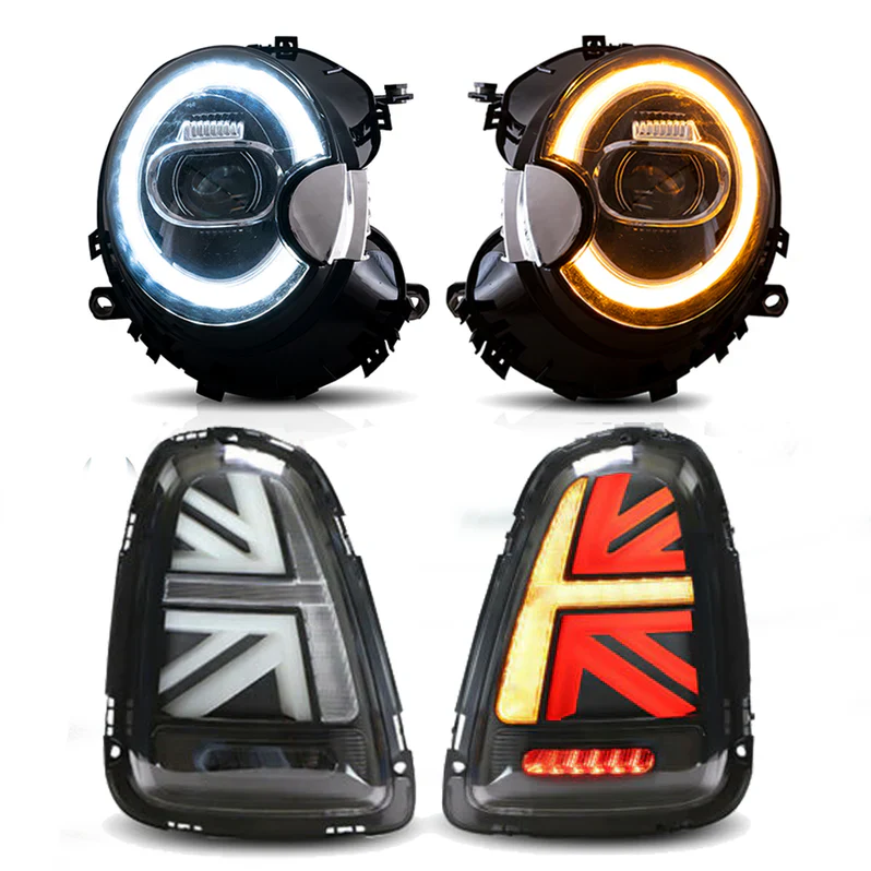 VLAND LED Headlights+Taillights For 2007-2013 Bmw Mini Cooper(Hatch) R56 R57 R58 R59